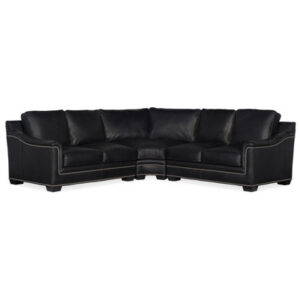 Randleman Sectional (Leather, Turned Legs)