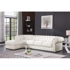 Streamline 132" Wide Genuine Leather Sofa & Chaise