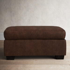 Taylor 34" Wide Genuine Leather Ottoman
