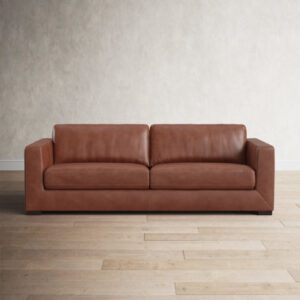 Winsor 91'' Genuine Leather Sofa