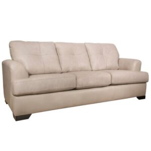 85" Leather Match Flared Arm Sofa