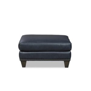 Amanee Rectangle Leather Ottoman