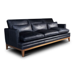 Aventador 92" Genuine Leather Square Arm Sofa