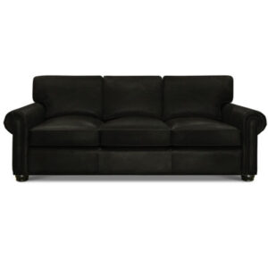 Bordeaux 96" Genuine Leather Rolled Arm Sofa