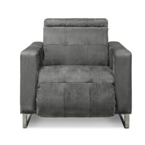 Casino Royale 45" Wide Genuine Leather Power Club Recliner