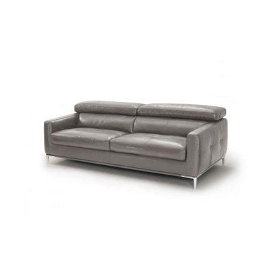 Dakori 78.7" Genuine Leather Square Arm Sofa