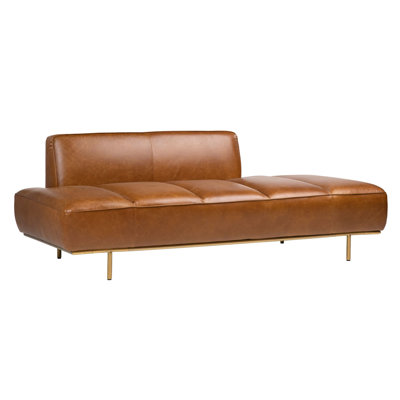 Jilek 80" Wide Full Grain Leather Sofa
