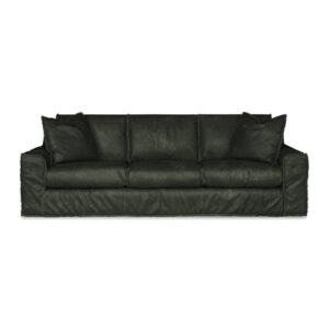 Melrose 99" Genuine Leather Square Arm Sofa