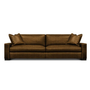Urban Cowboy 108" Genuine Leather Square Arm Sofa