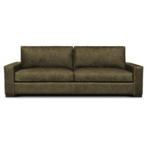 Urban Cowboy 96" Genuine Leather Square Arm Sofa
