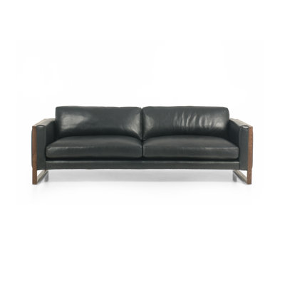 Burcker 97" Leather Sofa