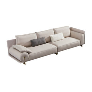 120.5'' Genuine Leather Sofa