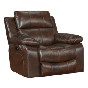 42" Wide Genuine Leather Power Zero Clearance Standard Recliner
