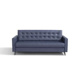 Beloit 82" Genuine Leather Square Arm Sofa Bed