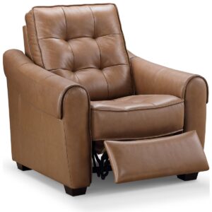 Berry Leather Power Recliner - Camel