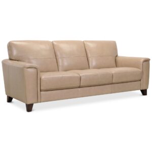 Brayna 88" Classic Leather Sofa, Created for Macy's - Classico Taupe