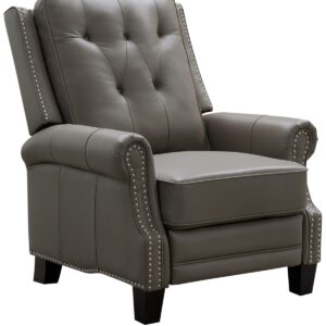 Brianna Leather Recliner - Gray