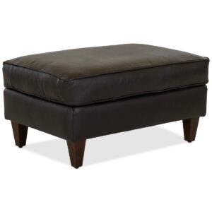 Closeout! Austian 34" Leather Ottoman, Created for Macy's - Chocolate