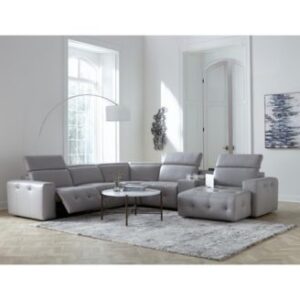 Closeout Haigan Leather Sectional Sofa Collection