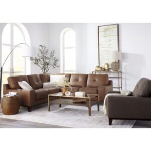 Closeout Harli Leather Sectional Collection Created For Macys