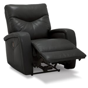 Erith Leather Power Wallhugger Recliner - Ink (Special Order)