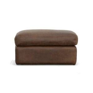 Hawkins Leather Ottoman