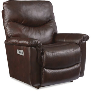 James Leather Match Power Rocking Recliner with Power Headrest