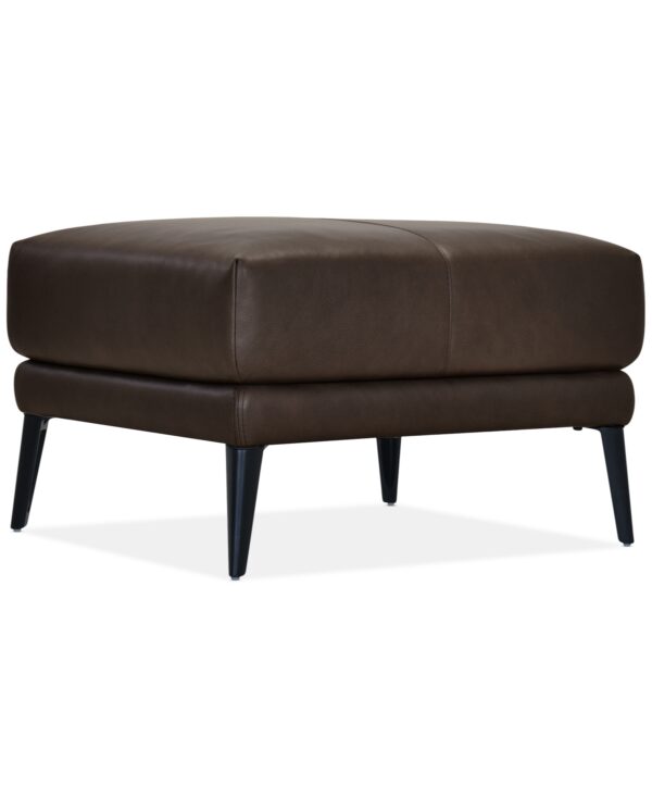 Keery 32" Leather Ottoman, Created for Macy's - Stout