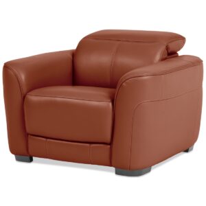 Lexanna Leather Recliner, Created for Macy's - Warm Brown