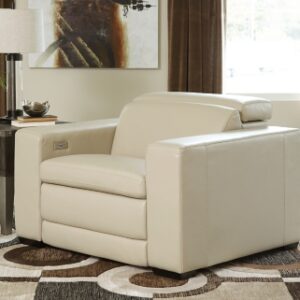 Texline Dual Power Leather Recliner Leather, Sand