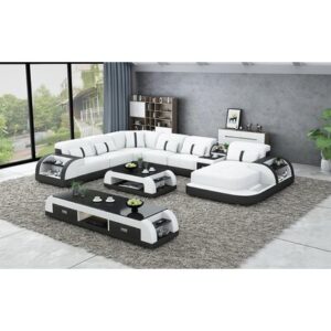159'' Wide Genuine Leather Corner Sectional