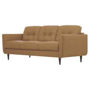82.6" Genuine Leather Flared Arm Sofa