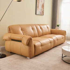 AABB736708043045LGT&Size Genuine Leather Flared Arm Modular Sofa