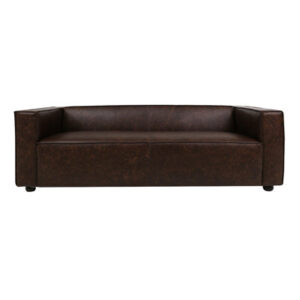 Dakori 86" Genuine Leather Square Arm Sofa