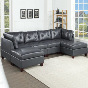 Jacklyne 6 - Piece Leather Sectional