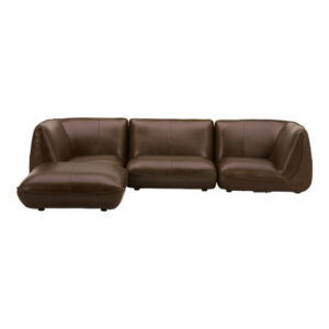 Ashon 4 - Piece Leather Chaise Sectional