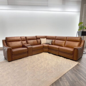 Janeva 6 - Piece Leather Sectional