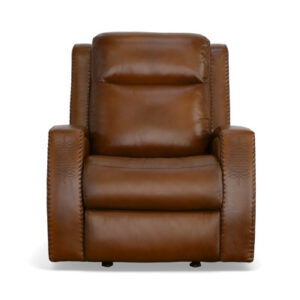 Mustang CAL117 Compliant 37'' Wide Genuine Leather Top Grain Leather Reclining
