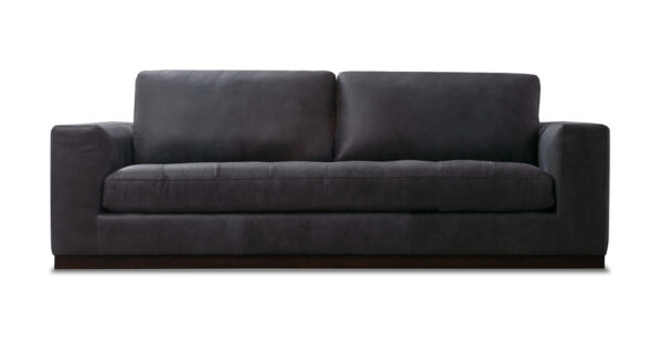 Newport 91" Leather Sofa, Night