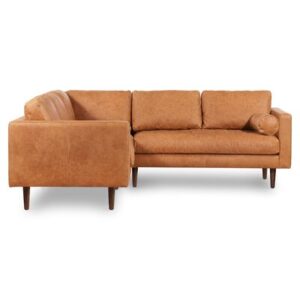 Napa Corner Sectional Sofa in Full-Grain Genuine Italian Leather