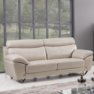 Holborn 86" Genuine Leather Pillow Top Arm Sofa