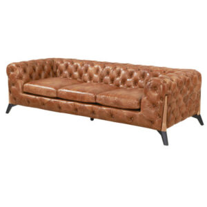 Olivia 87" Leather Sofa