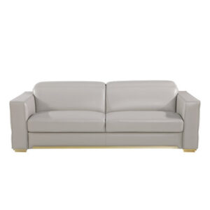 Raymod 80'' Top Grain Genuine Leather Square Arm Sofa