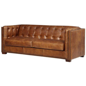Tuxedo Leather Sofa