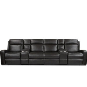134.62" Leather Sofa
