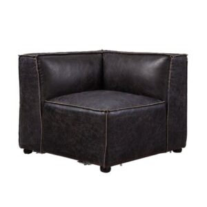 Abbas 34" Wide Genuine Leather Modular Seating Component Sectional