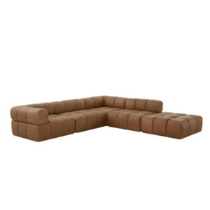 Everest - Brown Leather Modular Sectional Sofa