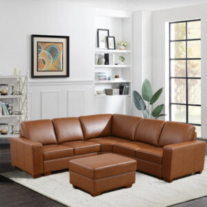 Onnolee 4 - Piece Leather Sectional