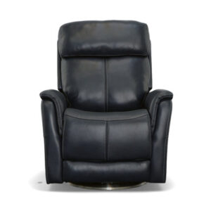 View 35" Wide Genuine Leather Manual Swivel Standard Recliner