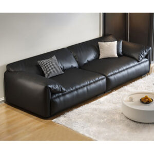 110.24'' Genuine Leather Pillow Top Arm Modular Sofa